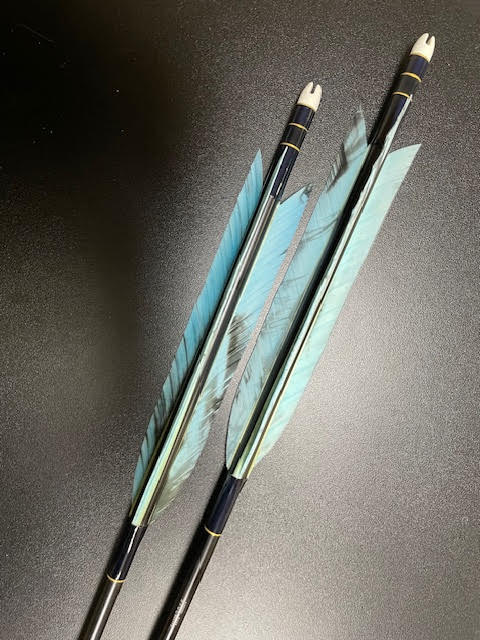 【即納】六つ矢 2015 シャフトターキー 染羽 K20-10