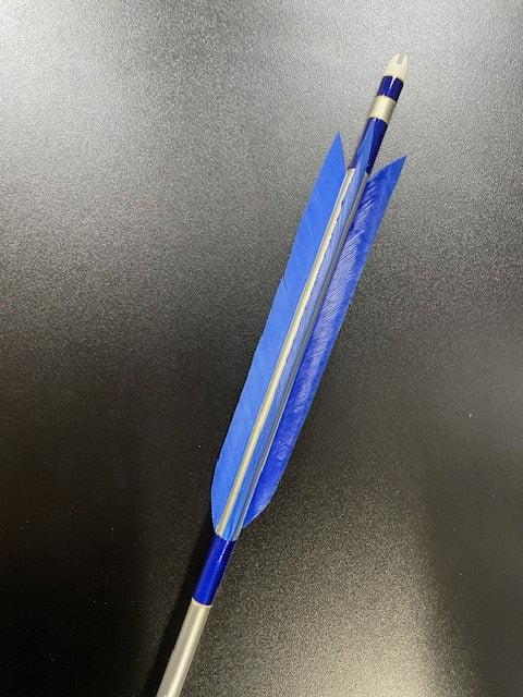 2015シャフト ターキー染羽濃青色 六つ矢 別注