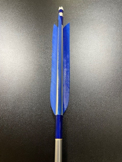 2015シャフト ターキー染羽濃青色 六つ矢 別注