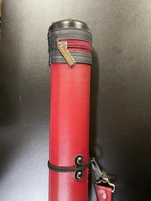 【矢尺107cmまで】PUレザー矢筒(6本収納目安)エンジ