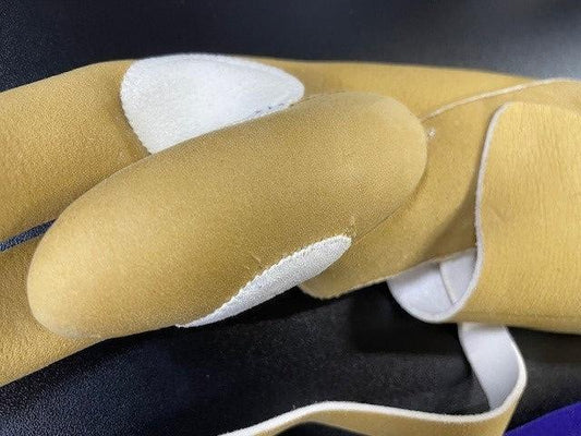 【即納特価品】【至離 征矢弓具】三つゆがけ 堅帽子【初級者~様向け】