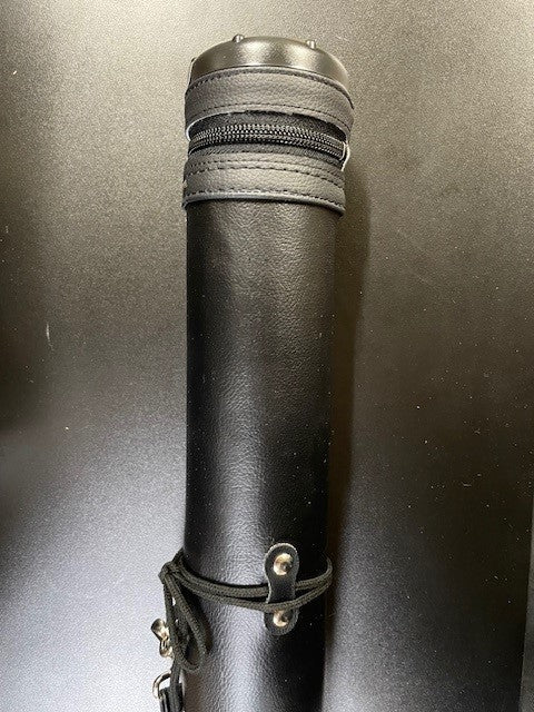 【矢尺107cmまで】PUレザー矢筒(6本収納目安)黒
