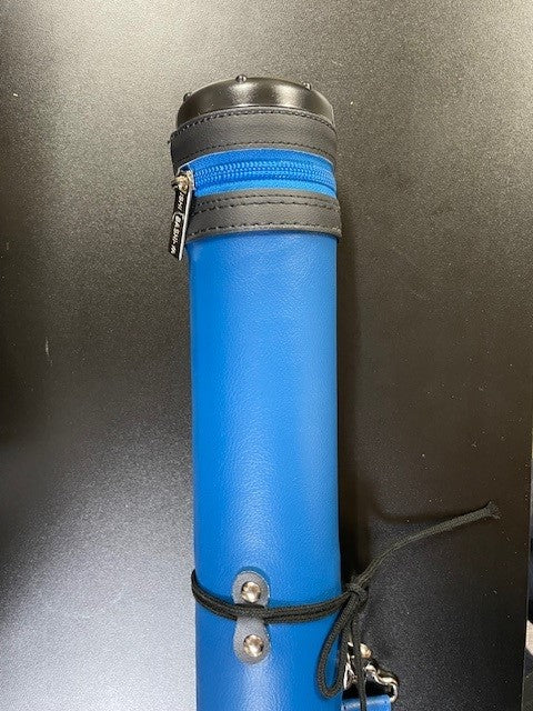 【矢尺107cmまで】PUレザー矢筒(6本収納目安)青