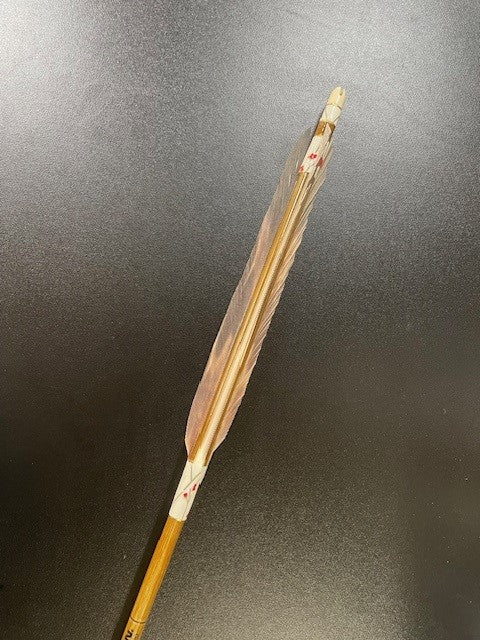 76-20EASTONカーボンシャフト ターキー染羽 六つ矢 和紙巻