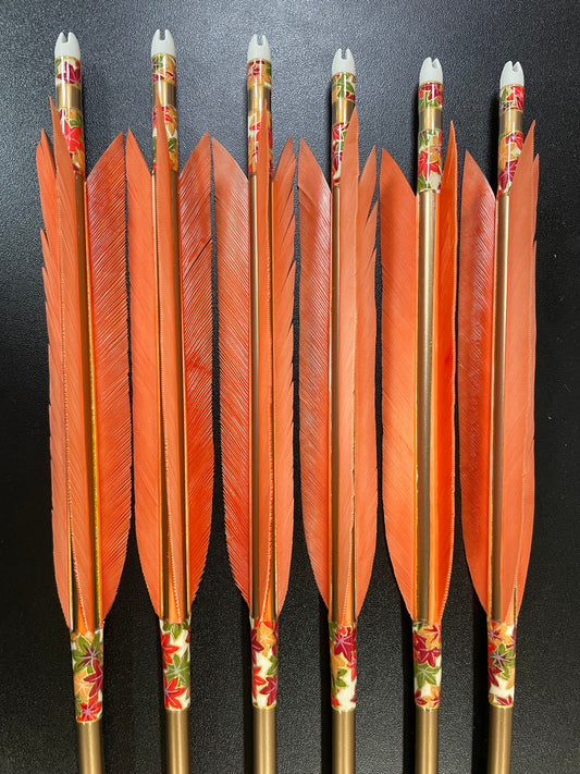 【即納】六つ矢 1913 シャフトターキー 染羽 19-04