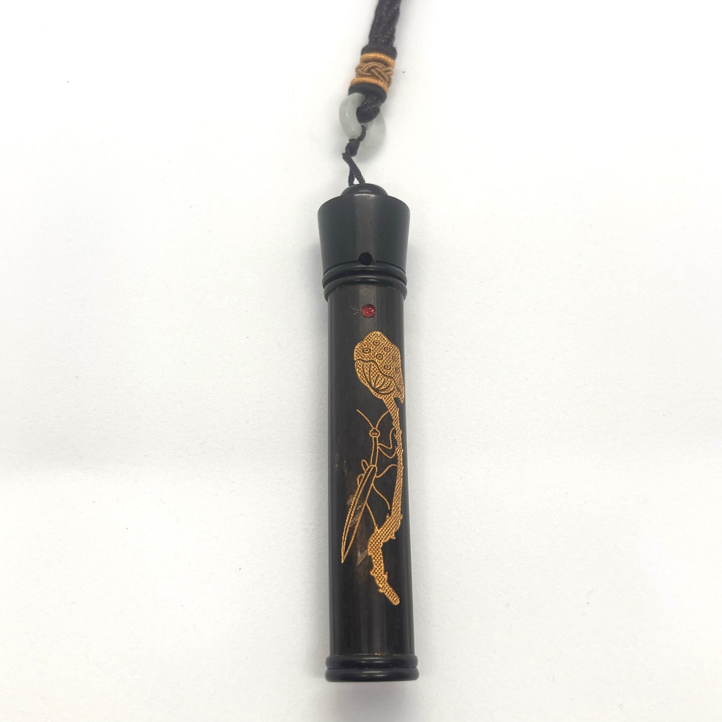 黒竹・黒檀製ギリ粉入れ