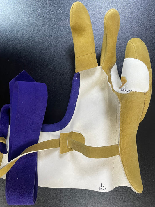 【中離特価】⑧三つ弽男子L-堅帽子三分縁【征矢弓具】【初級者~様向け】