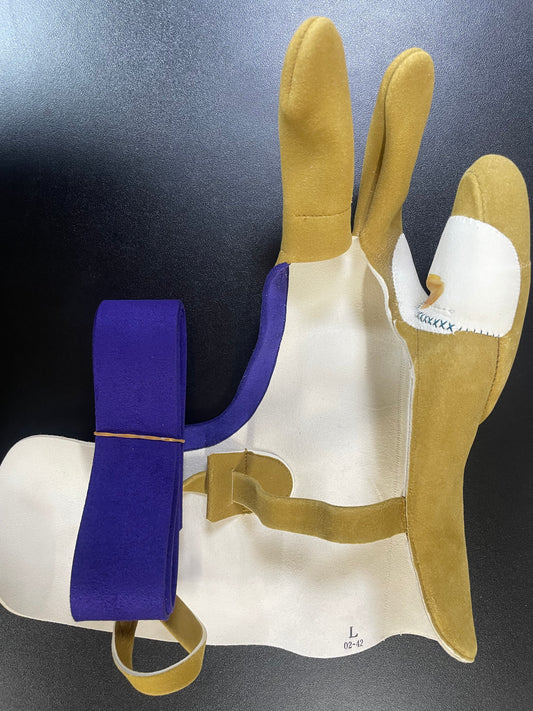 【中離特価】⑨三つ弽男子L-堅帽子三分縁【征矢弓具】【初級者~様向け】