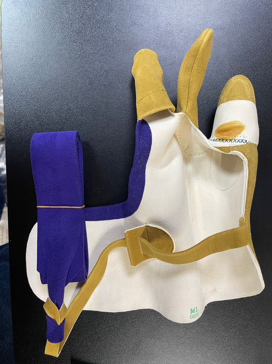 【中離特価】⑫三つ弽女子ML-堅帽子三分縁【征矢弓具】【初級者~様向け】