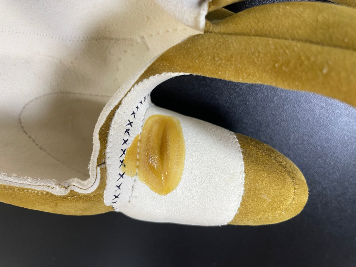 【中離特価】⑰三つ弽男子L-堅帽子三分縁【征矢弓具】【初級者~様向け】