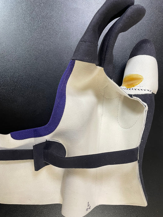 【中離特価】⑳三つ弽男子L-堅帽子三分縁【征矢弓具】【初級者~様向け】