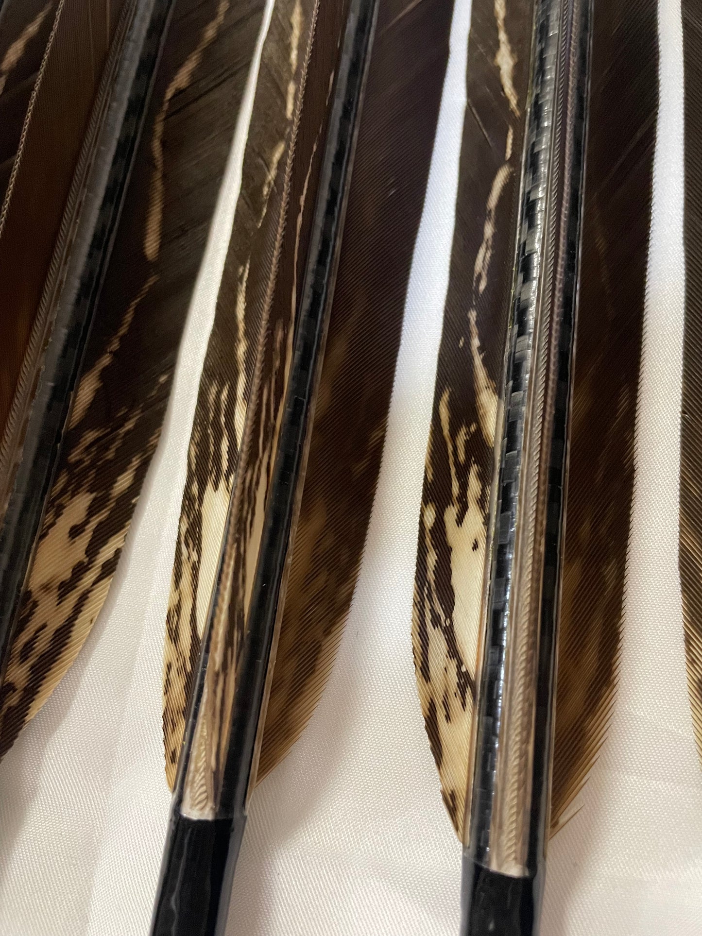 【83-27】MIZUNO WENEWシャフト 黒尾羽染抜 六つ矢 天弓筈【羽長15.0cm】