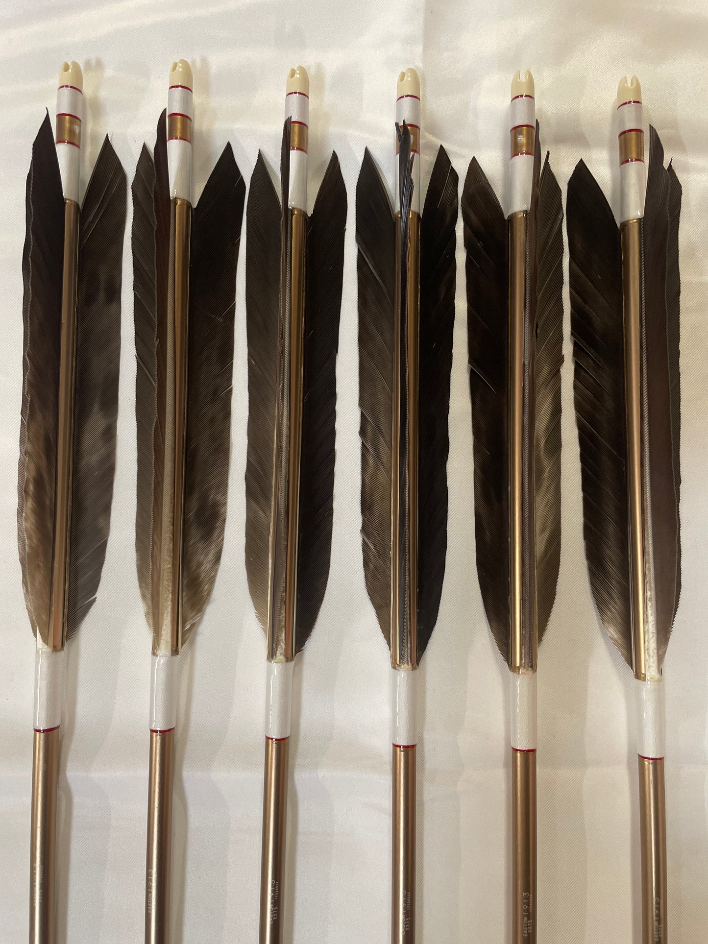 1913アルミシャフト熊手羽 六つ矢 【羽長14.0cm】