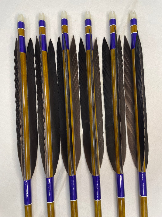 【特価品】EASTON7620カーボン 熊手羽風切 六つ矢 【羽長14.0cm】
