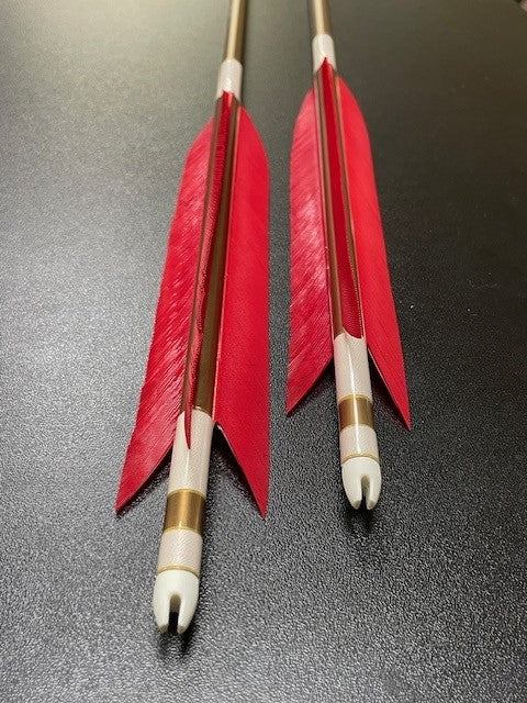 【即納】六つ矢 1913 シャフトターキー 染羽 K19-19