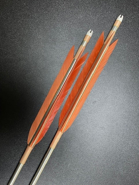 【即納】六つ矢 1913 シャフトターキー 染羽 K19-25