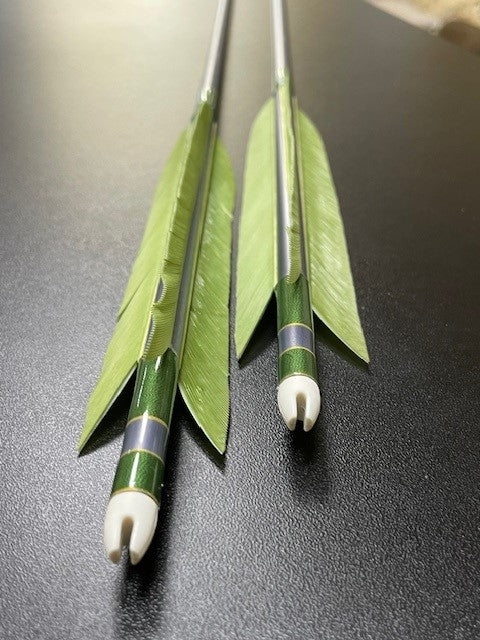 【即納】六つ矢 1913 シャフトターキー 染羽 K19-28