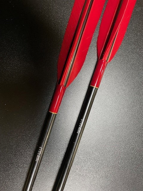 【即納】六つ矢 2015 シャフトターキー 染羽 K20-08