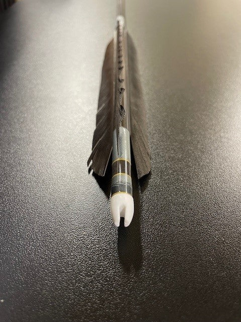 KC80-25カーボンシャフト 黒鷲手羽 六つ矢 糸巻