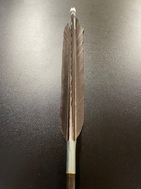 KC80-25カーボンシャフト 黒鷲手羽 六つ矢 糸巻