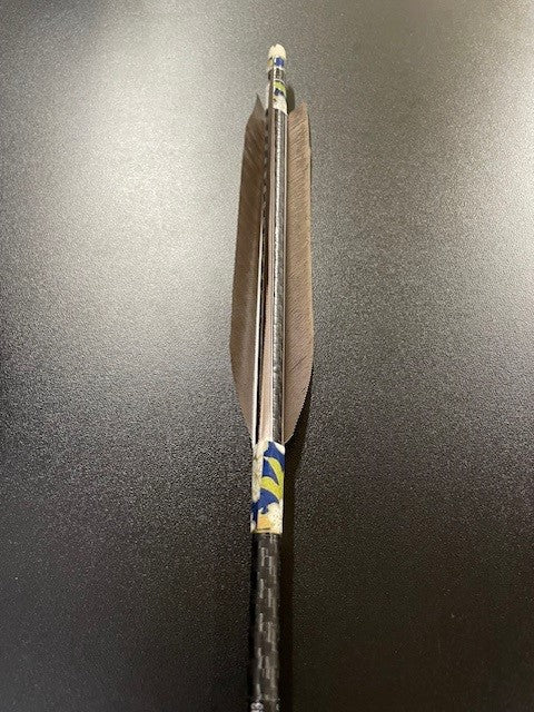 WENEW8023 カーボンシャフト 黒鷲手羽 六つ矢 和紙巻