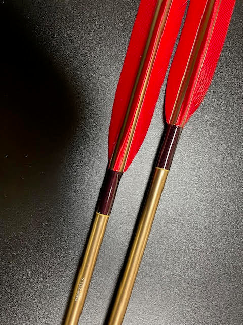 【即納】六つ矢 2015 シャフトターキー 染羽 K20-19