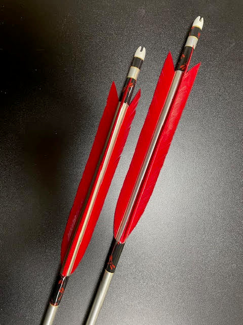 【即納】六つ矢 2015 シャフトターキー 染羽 K20-29