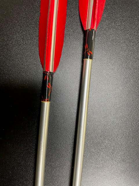 【即納】六つ矢 2015 シャフトターキー 染羽 K20-29