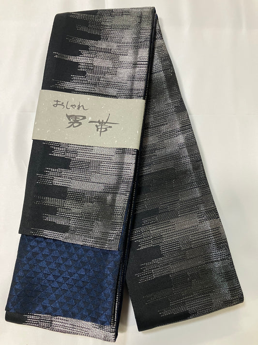 【高級感】男帯　高品質ポリエステル帯【一点限り】