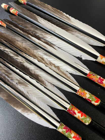 特価品EASTONアルミシャフト2015  犬手羽 六つ矢 【羽長15.0ｃｍ】