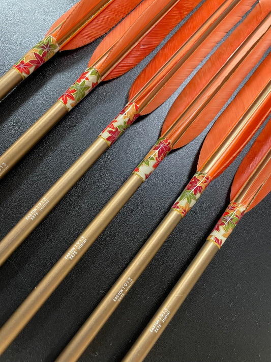 【即納】六つ矢 1913 シャフトターキー 染羽　19-04