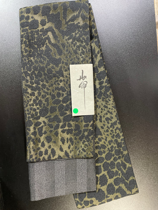 【レオパードはレア】男帯　ポリエステル高品質角帯【一点限り】