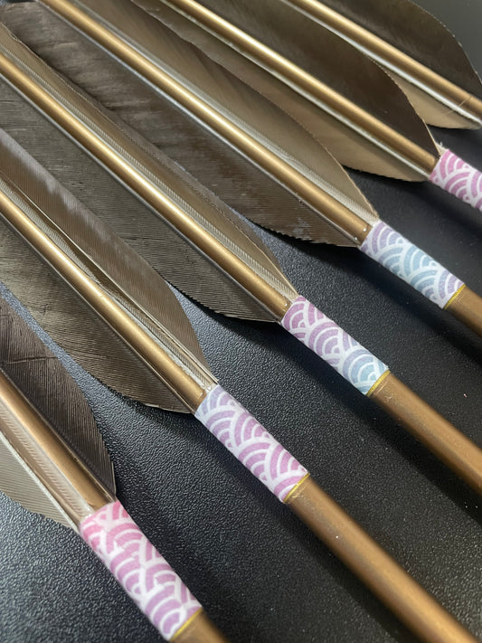 【即納】六つ矢EASTON  アルミシャフト　1913シャフト  黒手羽
