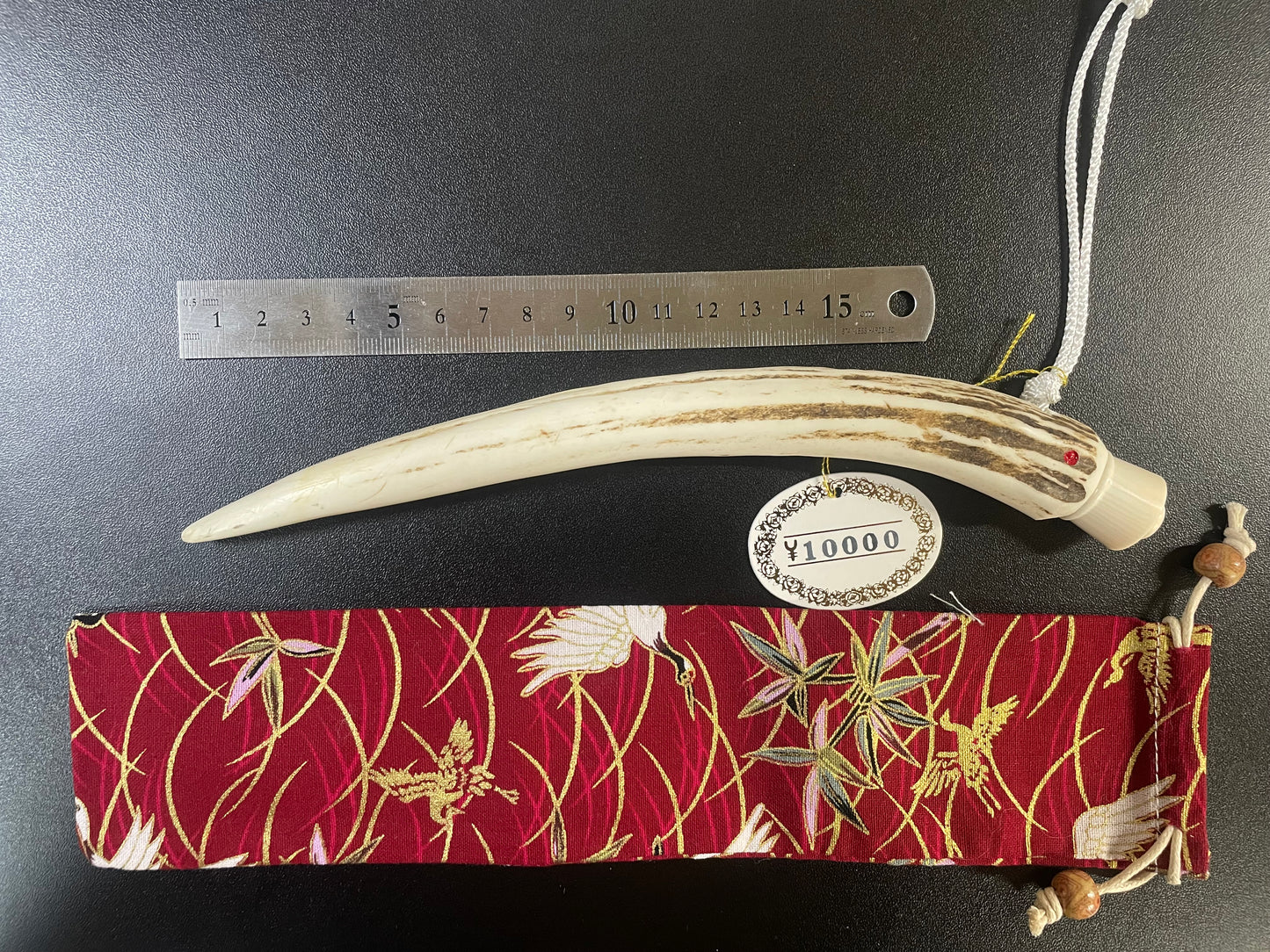 【限定一点物】エゾシカ大角ギリ粉入れ【トナカイっぽい】