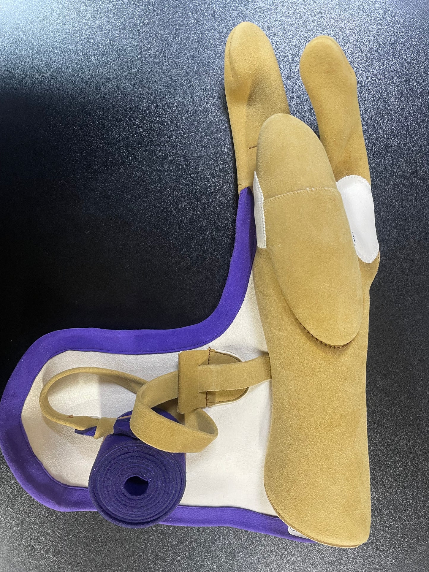 【中離特価】①三つ弽男子ML-堅帽子七分縁【征矢弓具】【初級者～様向け】