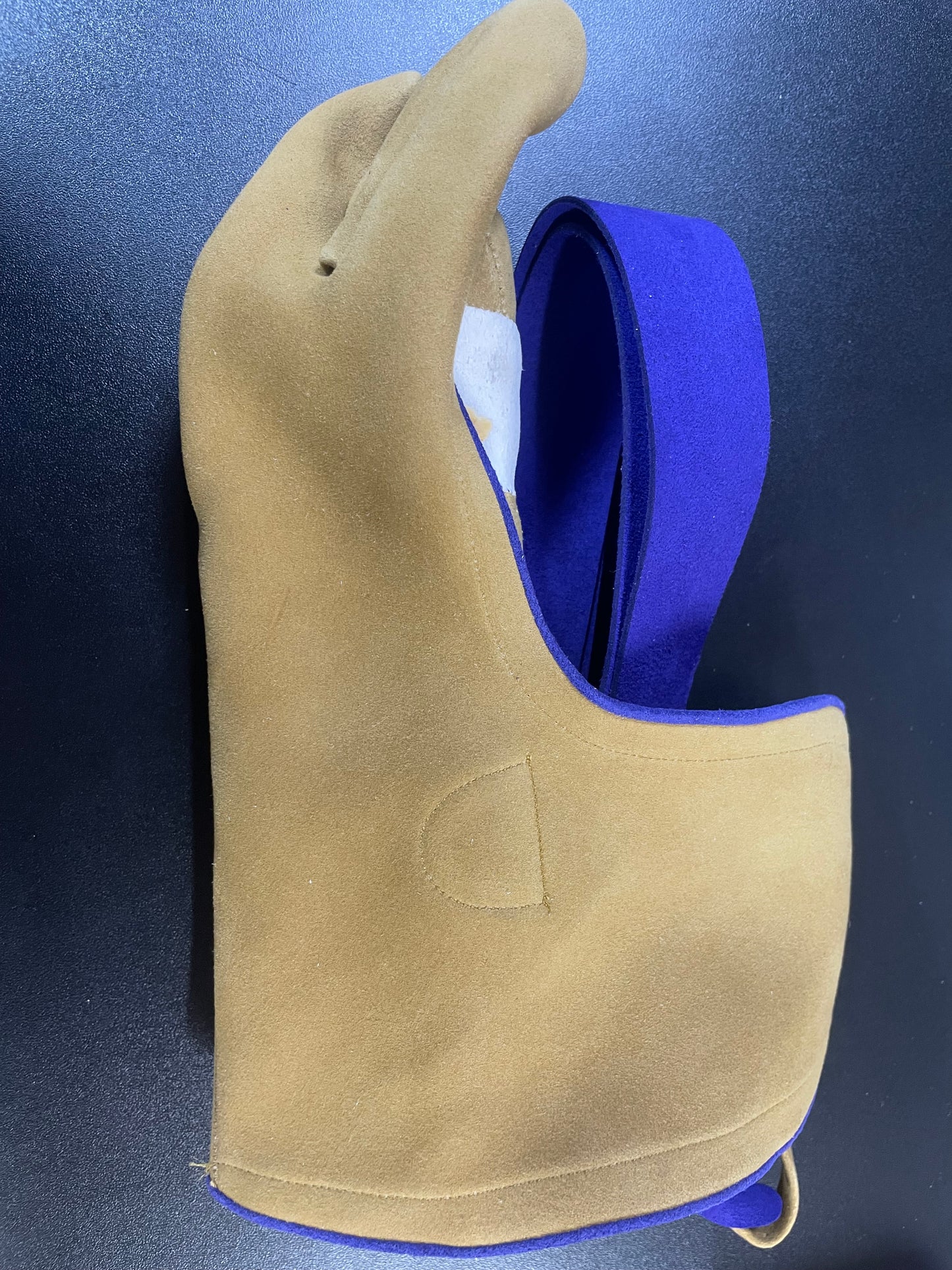 【中離特価】②三つ弽男子M-ML中間-堅帽子七分縁【征矢弓具】【初級者～様向け】