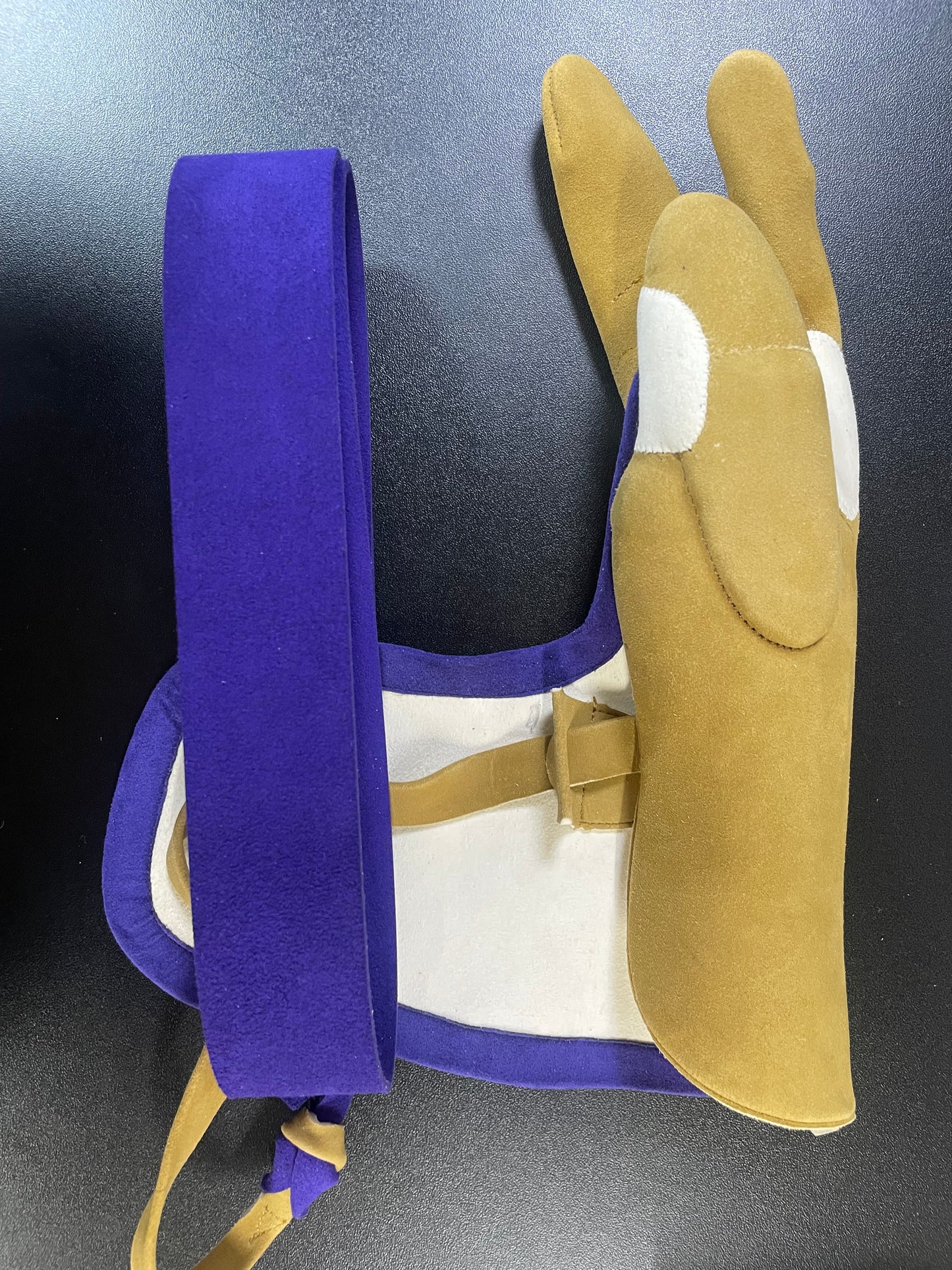 【中離特価】③三つ弽男子S-堅帽子七分縁【征矢弓具】【初級者～様向け】