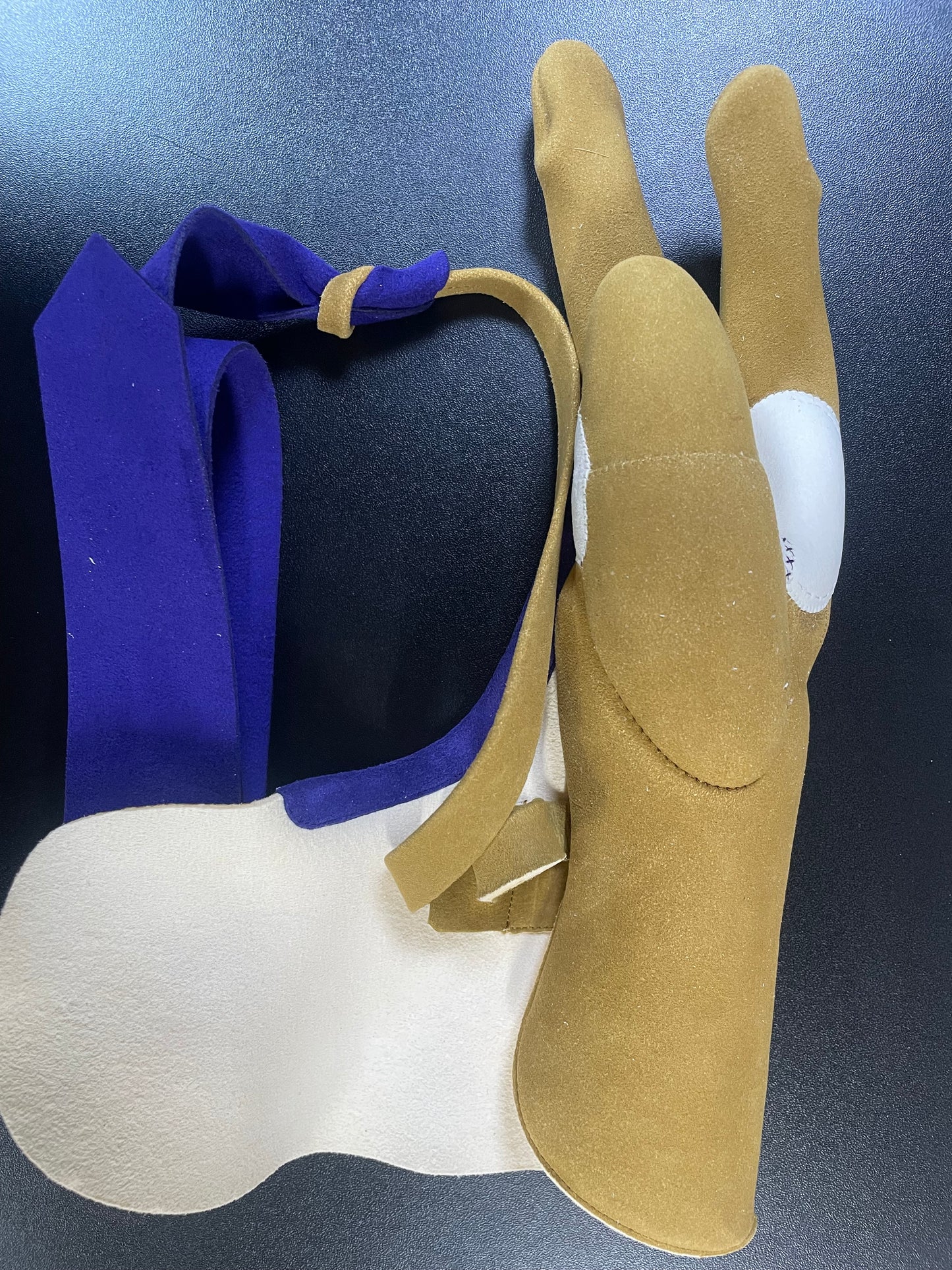 【中離特価】④三つ弽男子ML-堅帽子三分縁【征矢弓具】【初級者～様向け】