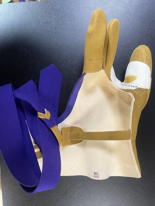 【中離特価】⑦三つ弽男子ML-堅帽子三分縁【征矢弓具】【初級者～様向け】