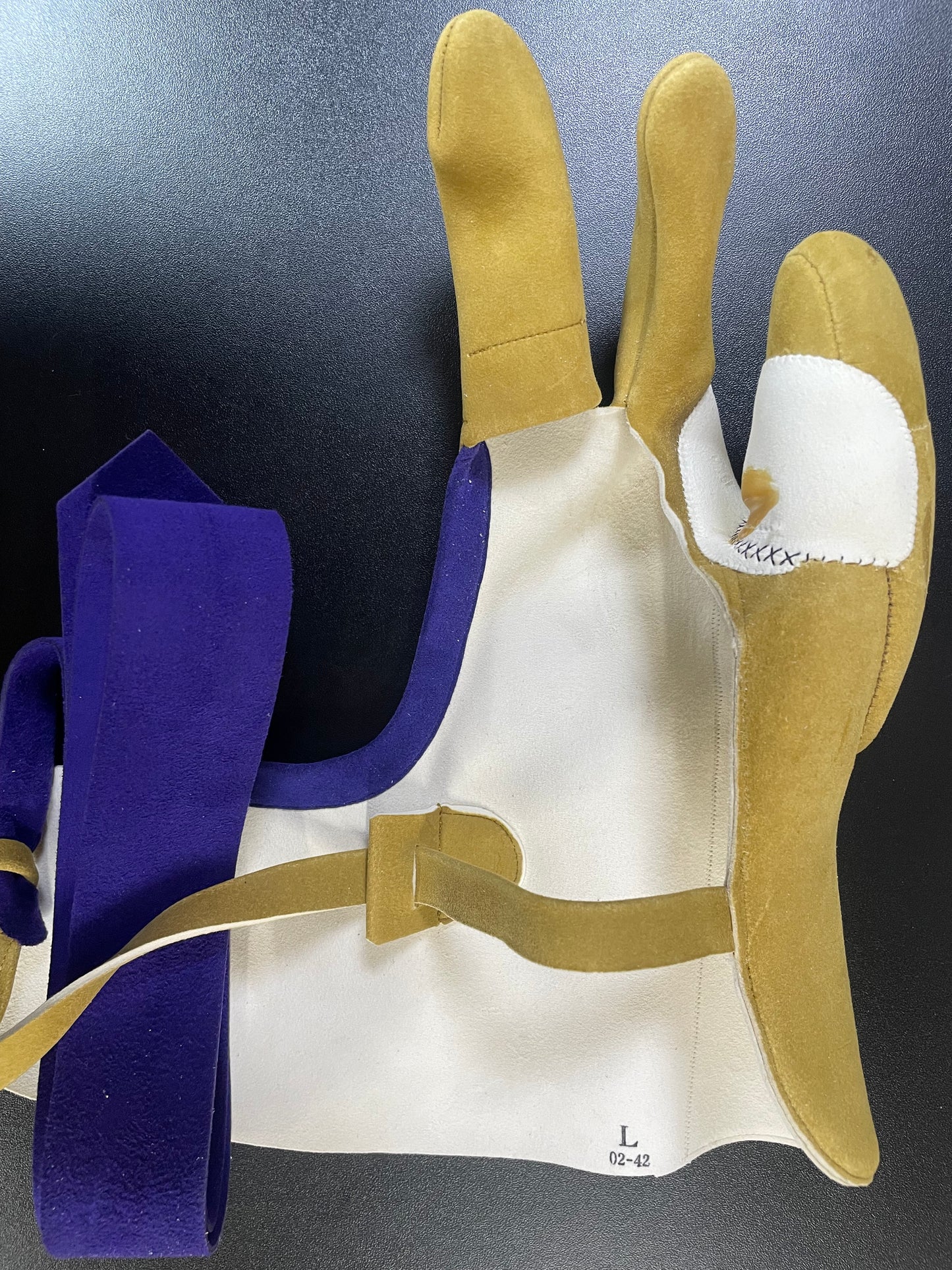 【中離特価】⑧三つ弽男子L-堅帽子三分縁【征矢弓具】【初級者～様向け】