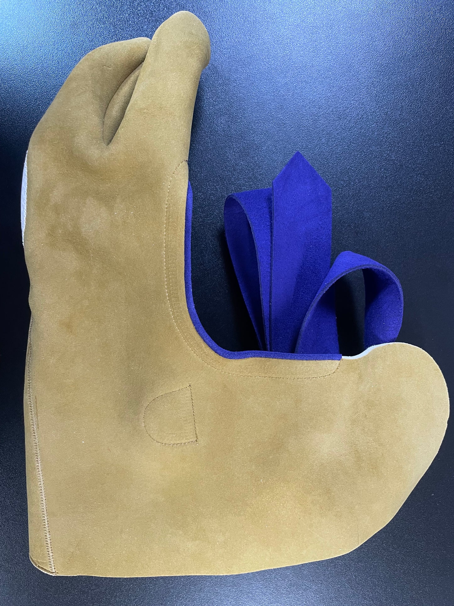 【中離特価】⑧三つ弽男子L-堅帽子三分縁【征矢弓具】【初級者～様向け】