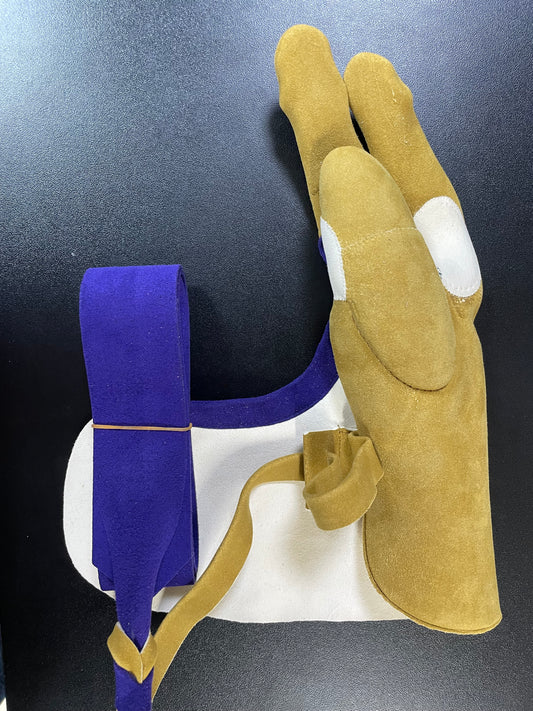 【中離特価】⑫三つ弽女子ML-堅帽子三分縁【征矢弓具】【初級者～様向け】