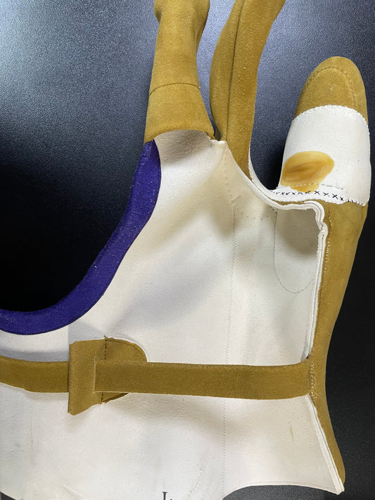 【中離特価】⑰三つ弽男子L-堅帽子三分縁【征矢弓具】【初級者～様向け】