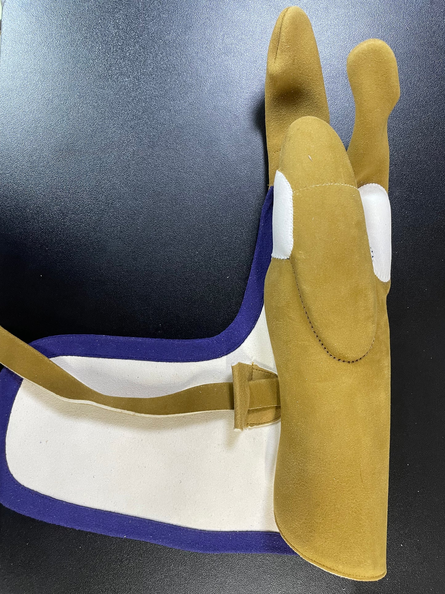 【中離特価】⑲三つ弽男子L-堅帽子七分縁【征矢弓具】【初級者～様向け】