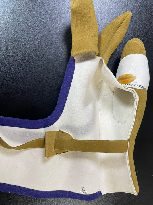 【中離特価】⑲三つ弽男子L-堅帽子七分縁【征矢弓具】【初級者～様向け】