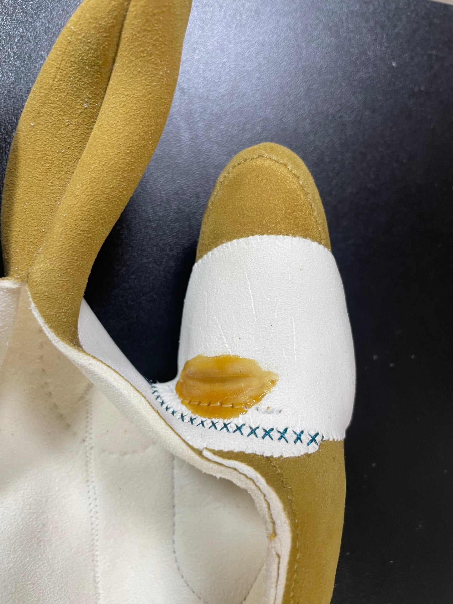 【中離特価】⑲三つ弽男子L-堅帽子七分縁【征矢弓具】【初級者～様向け】