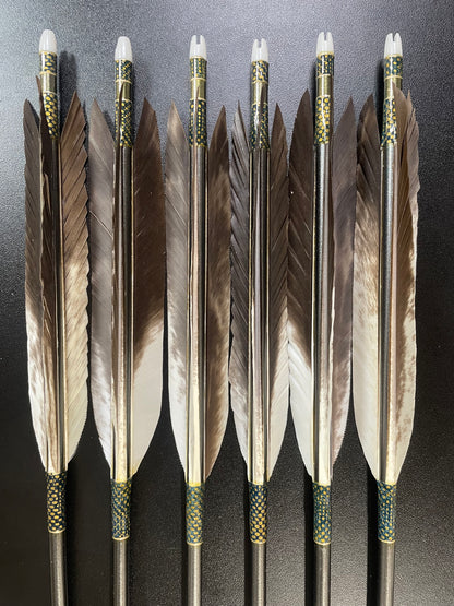 MIZUNO SST75-18BM カーボンシャフト 犬鷲手羽 六つ矢 和紙巻