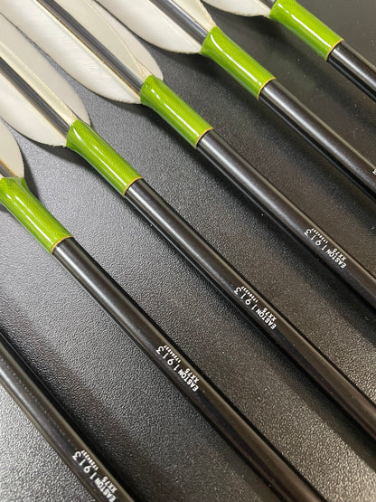 【わけあり】1913シャフト　ターキーつ六つ矢　矢尺～90ｃｍ【ミスカット品】