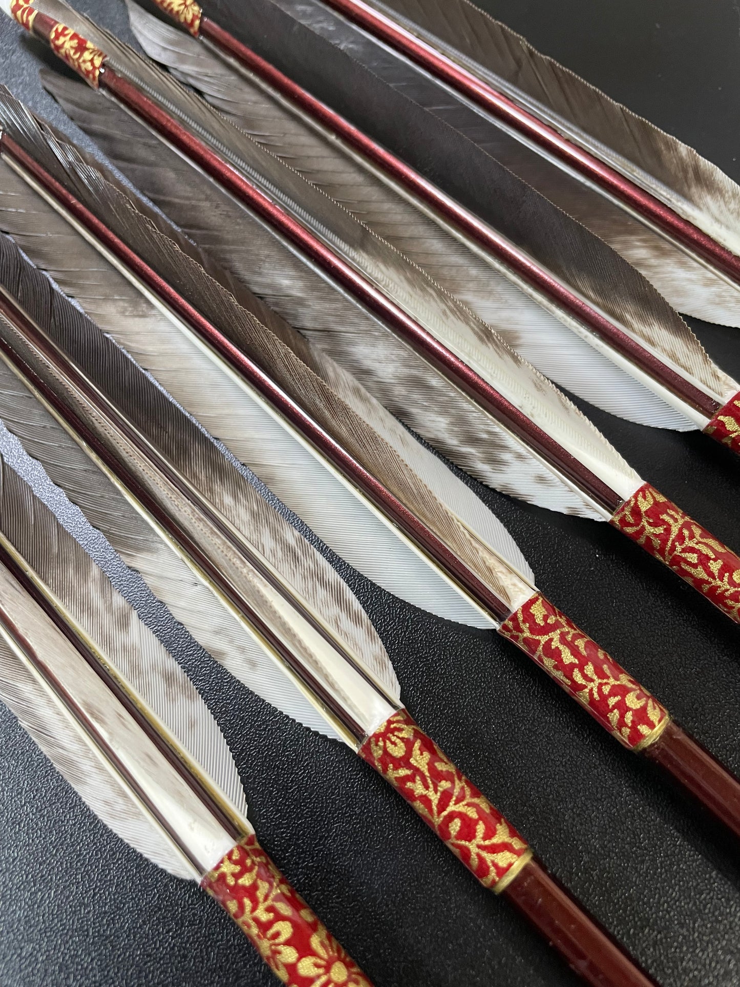 MIZUNO SST8020Sシャフト 犬鷲貝方羽 六つ矢 【羽長14.5ｃｍ】