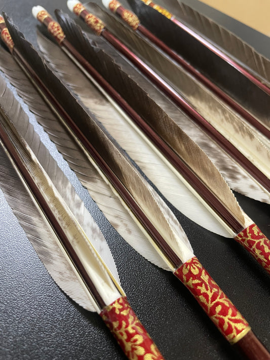 MIZUNO SST8020Sシャフト 犬鷲貝方羽 六つ矢 【羽長14.5ｃｍ】